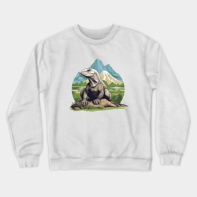 Komodo Dragon Crewneck Sweatshirt by zooleisurelife